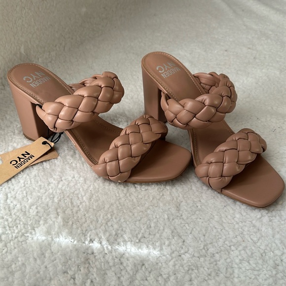 Madden NYC Braided Heel - Tan - Picture 1 of 6
